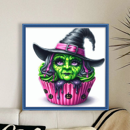 Witch Cake - 11CT Stamped Cross Stitch 50*50CM