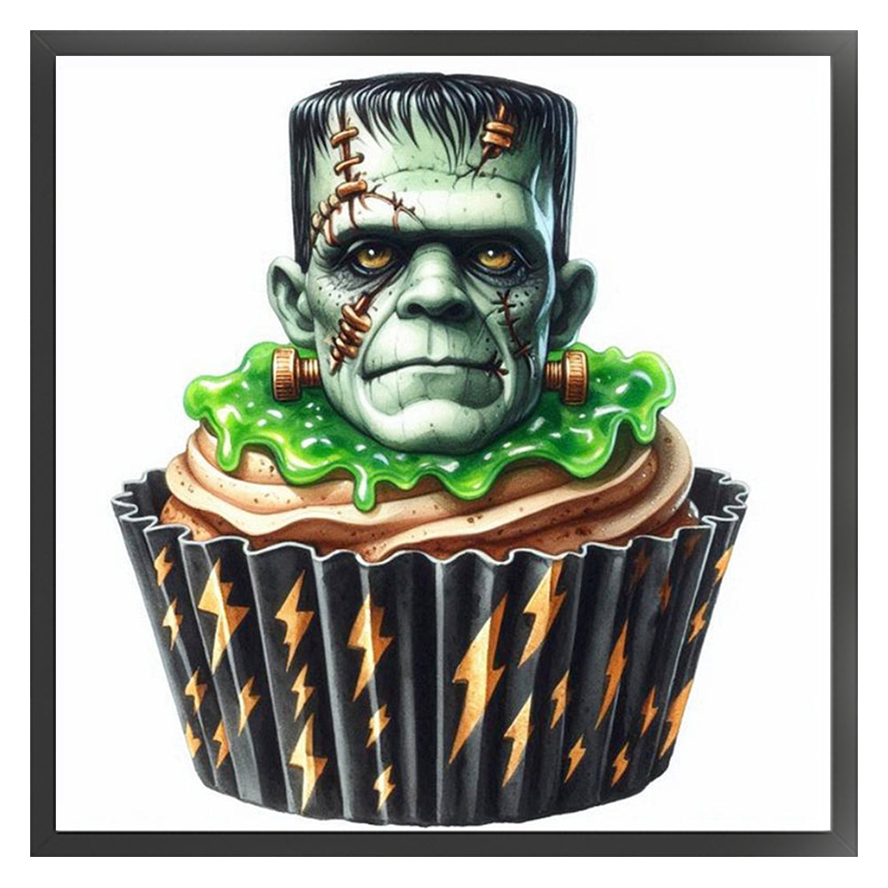 Horror Character Cake - 11CT Stamped Cross Stitch 50*50CM