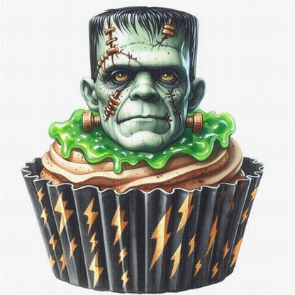 Horror Character Cake - 11CT Stamped Cross Stitch 50*50CM