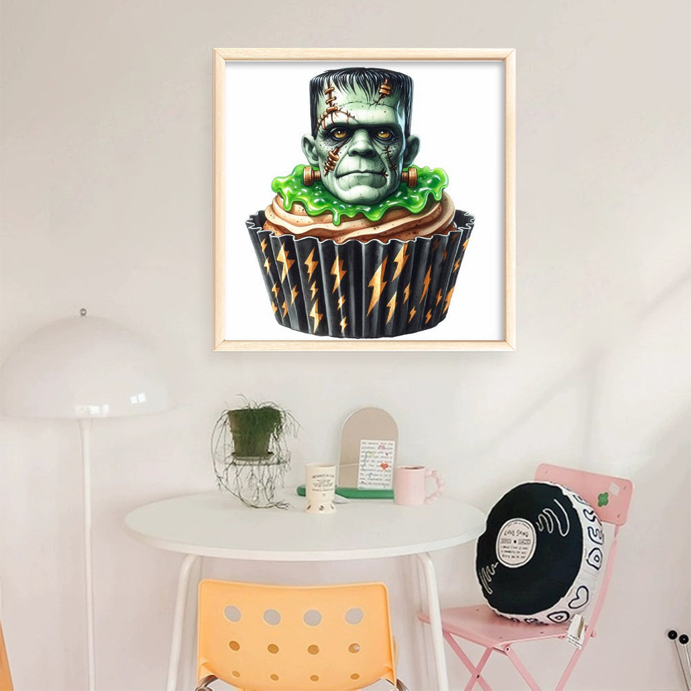 Horror Character Cake - 11CT Stamped Cross Stitch 50*50CM