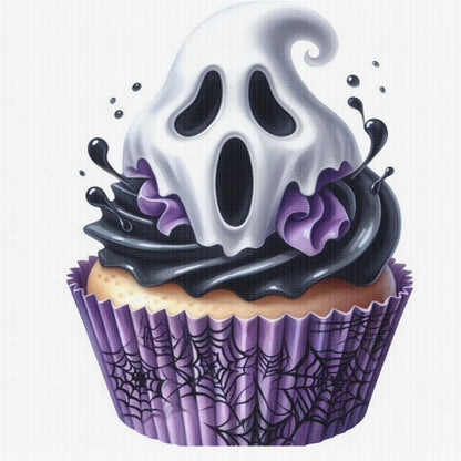 Ghost Cake - 11CT Stamped Cross Stitch 50*50CM