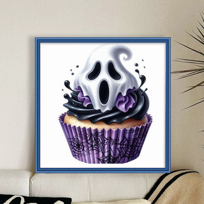 Ghost Cake - 11CT Stamped Cross Stitch 50*50CM