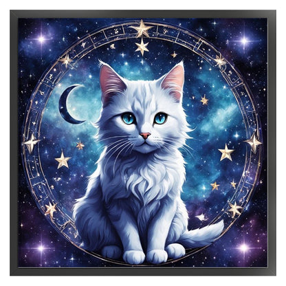Cat - 11CT Stamped Cross Stitch 40*40CM