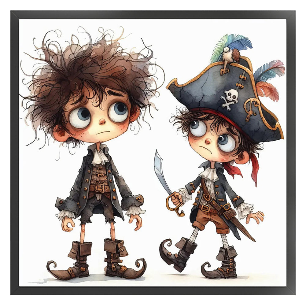 Pirate Boy - 11CT Stamped Cross Stitch 40*40CM