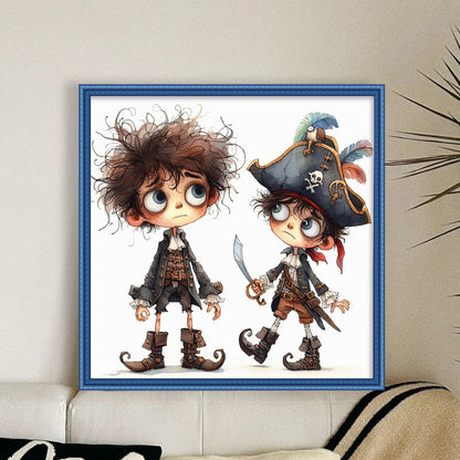 Pirate Boy - 11CT Stamped Cross Stitch 40*40CM