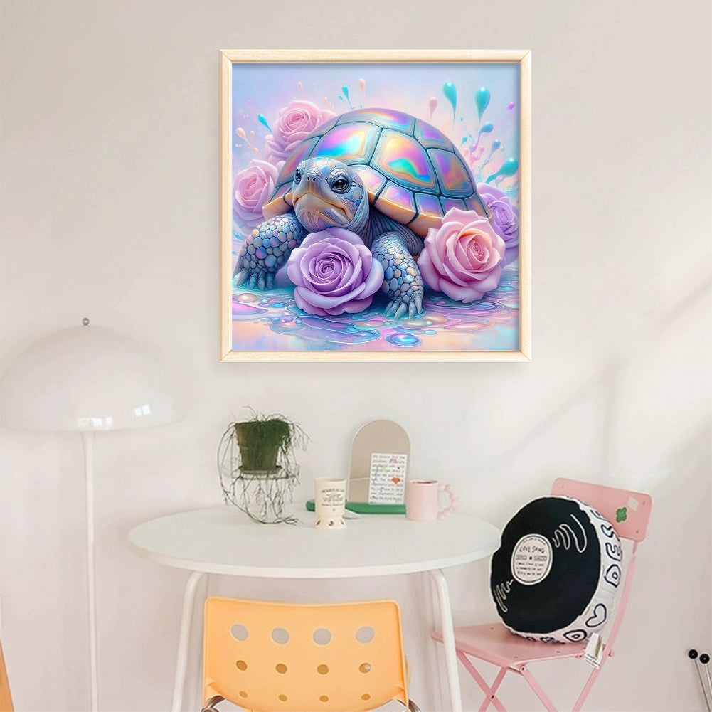 Colorful Turtle - 11CT Stamped Cross Stitch 40*40CM