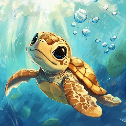 Turtle - 11CT Stamped Cross Stitch 40*40CM