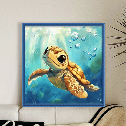 Turtle - 11CT Stamped Cross Stitch 40*40CM