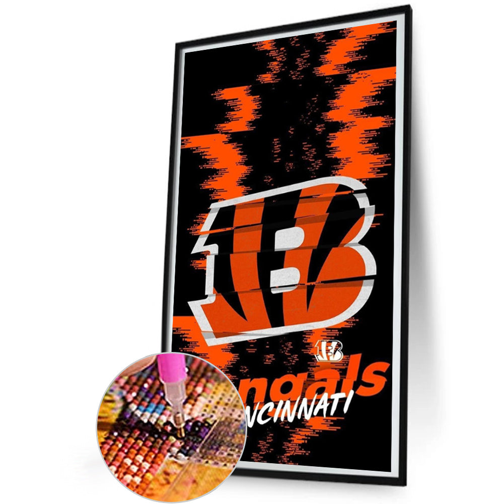Cincinnati Bengals Team - Full Round Drill Diamond Painting 30*55CM