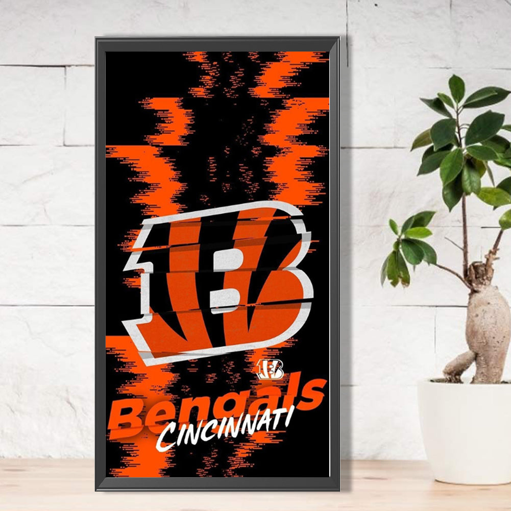 Cincinnati Bengals Team - Full Round Drill Diamond Painting 30*55CM