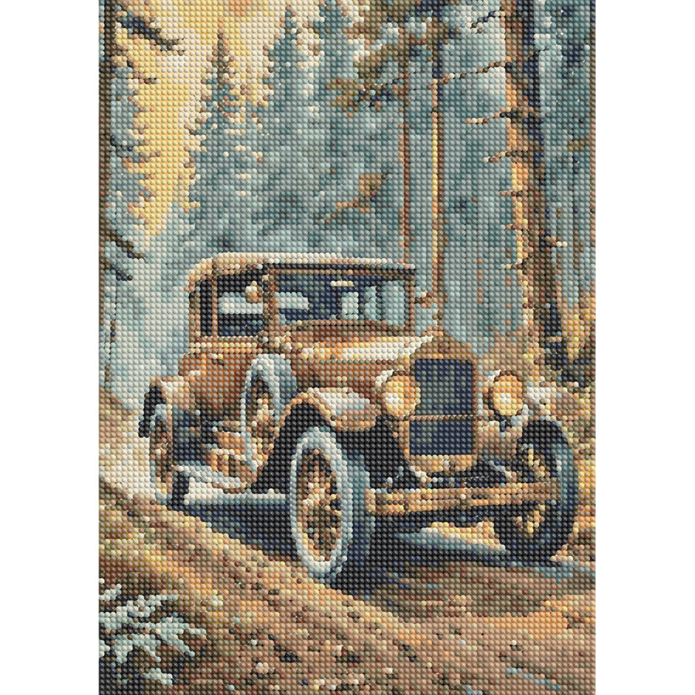Forest Buggy - Full Round Drill Diamond Painting 30*40CM