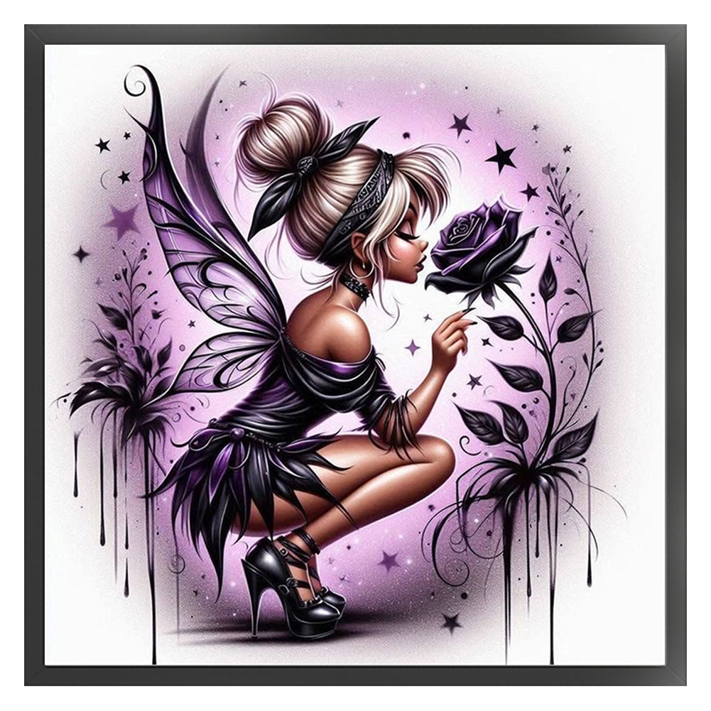 Rose Elf - 11CT Stamped Cross Stitch 45*45CM