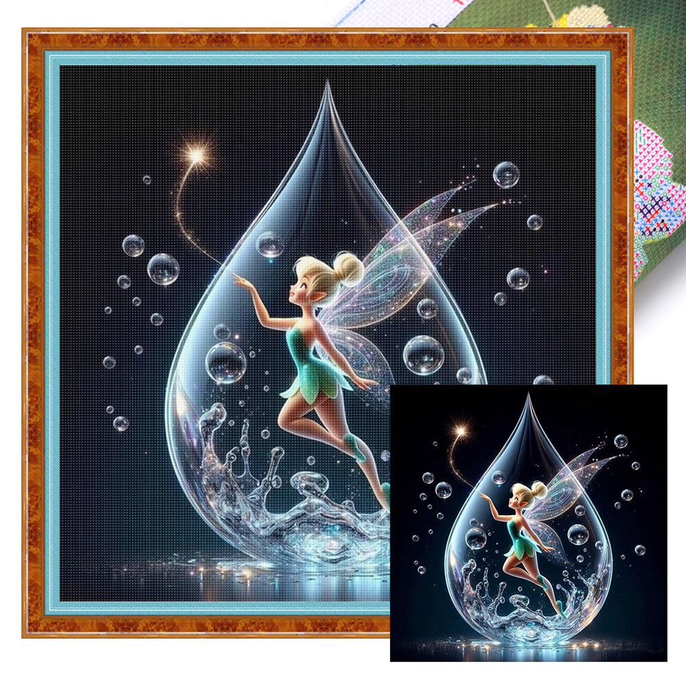Water Drop Elf - 11CT Stamped Cross Stitch 45*45CM