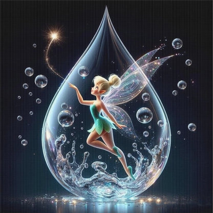 Water Drop Elf - 11CT Stamped Cross Stitch 45*45CM
