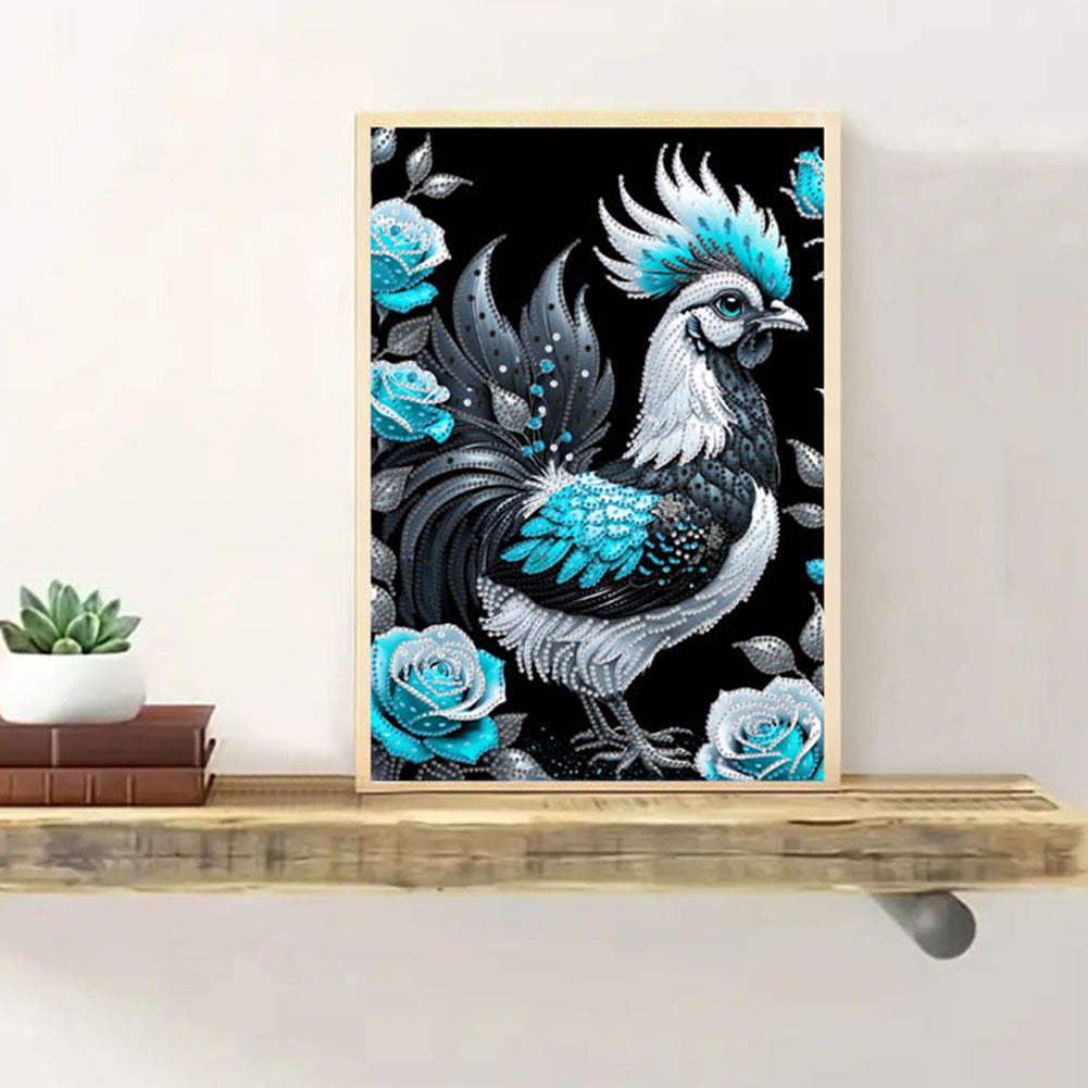 Rooster - Special Shaped Drill Diamond Painting 30*40CM
