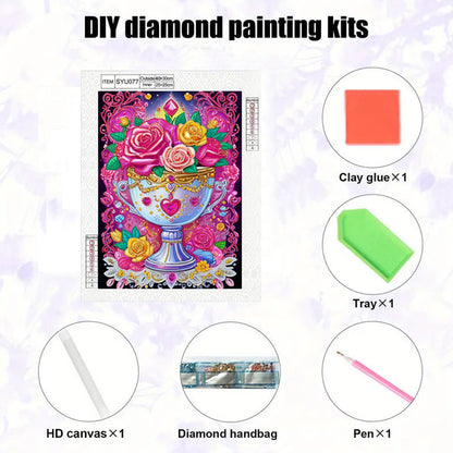 Vase - Special Shaped Drill Diamond Painting 30*40CM