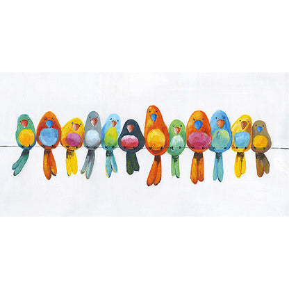 Colorful Bird Flock - 11CT Stamped Cross Stitch 60*30CM