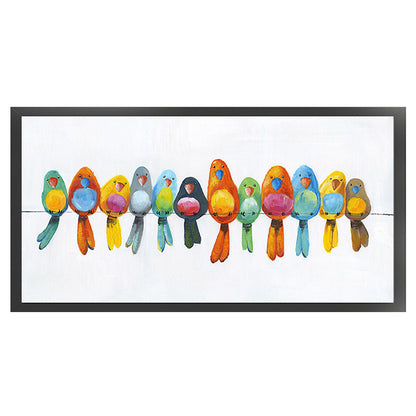Colorful Bird Flock - 11CT Stamped Cross Stitch 60*30CM