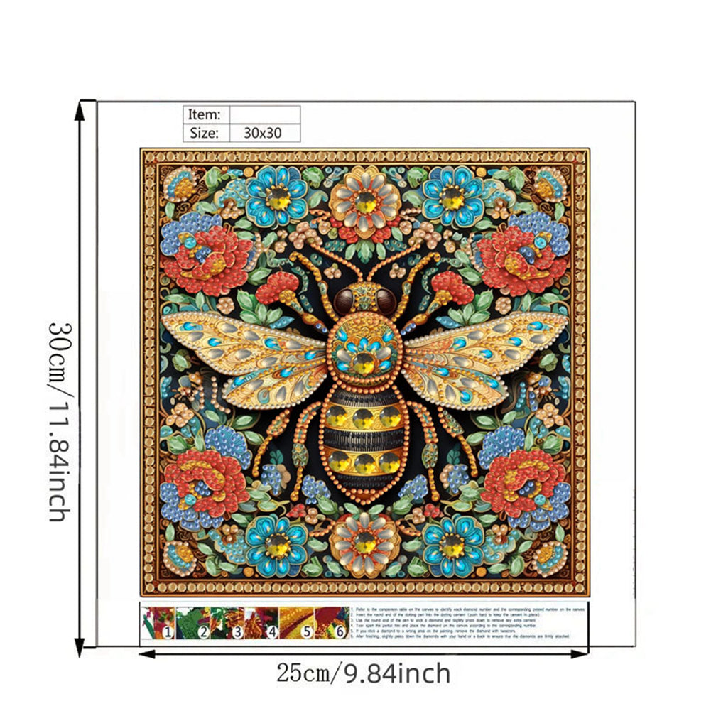 Bee - Special Shaped Drill Diamond Painting 30*30CM