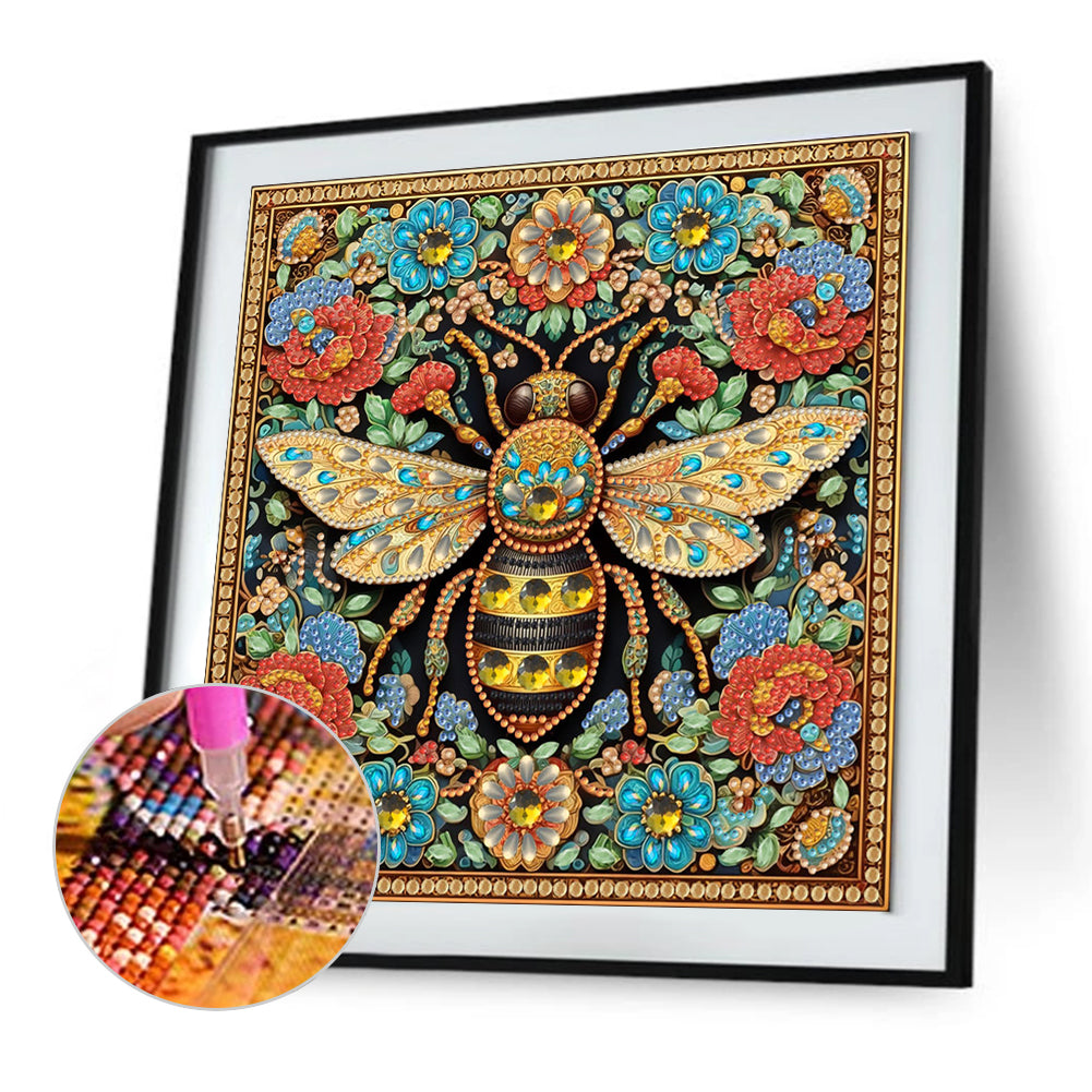 Bee - Special Shaped Drill Diamond Painting 30*30CM