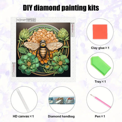 Bee - Special Shaped Drill Diamond Painting 30*30CM