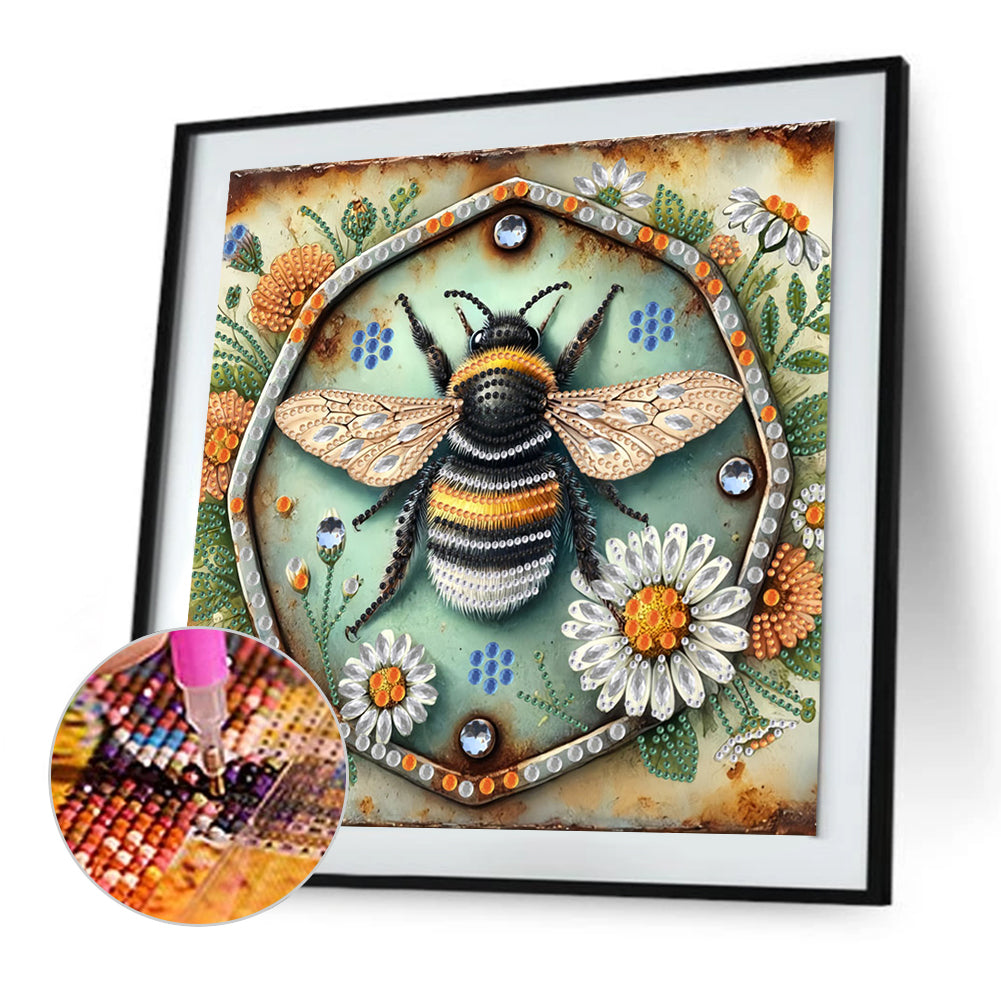 Bee - Special Shaped Drill Diamond Painting 30*30CM