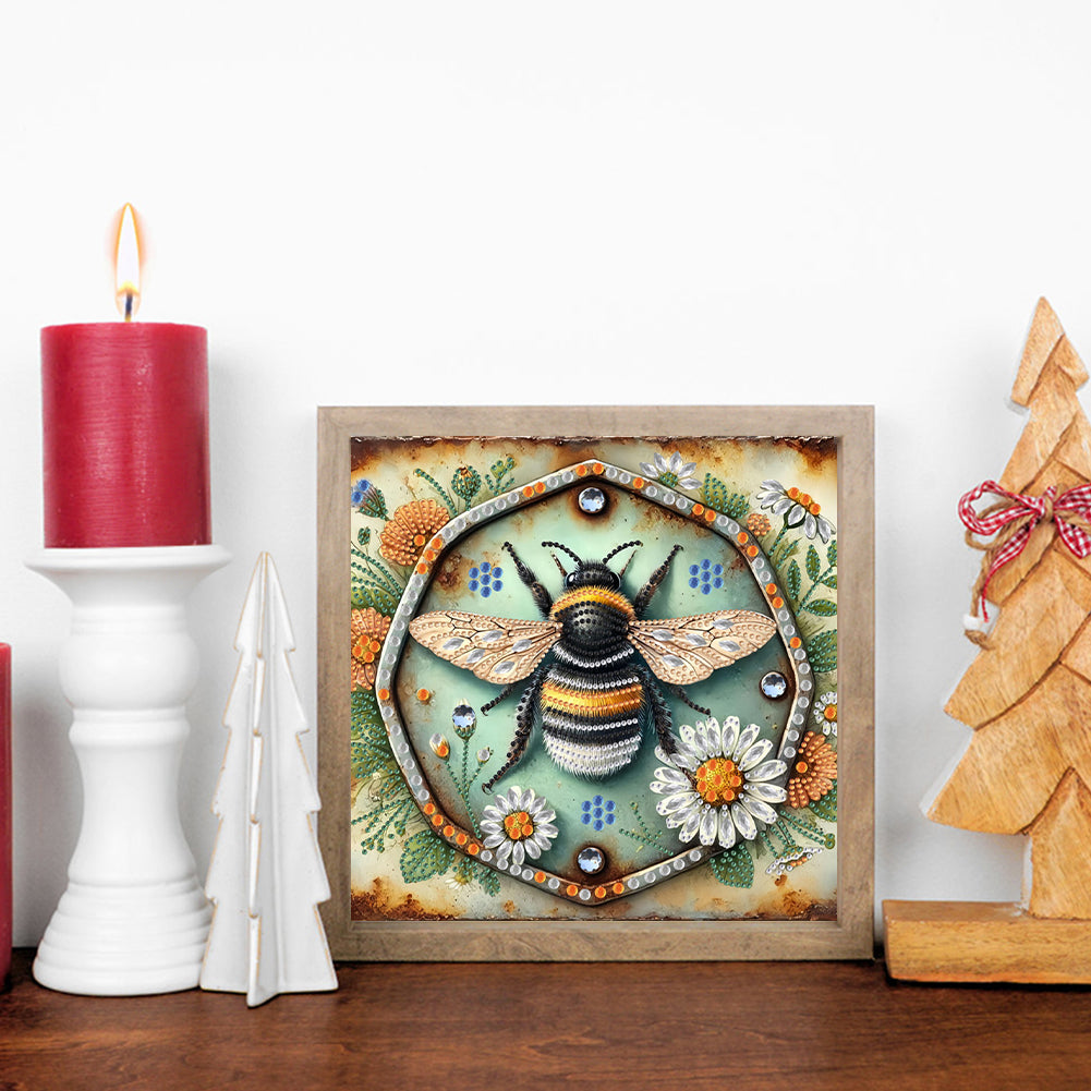 Bee - Special Shaped Drill Diamond Painting 30*30CM