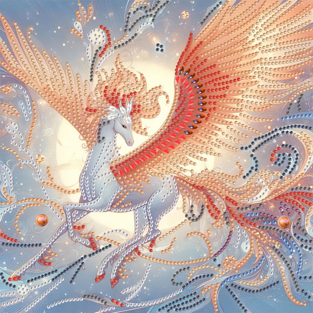 Horse With Wings - Special Shaped Drill Diamond Painting 30*30CM