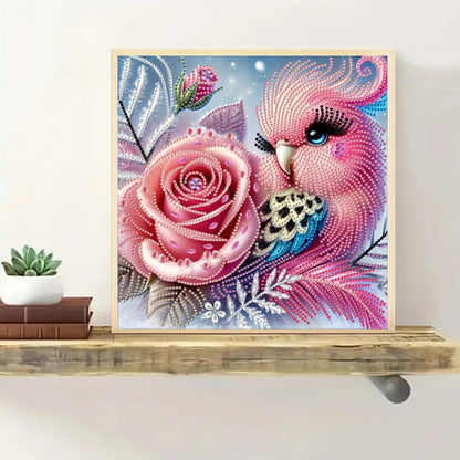 Flower Bird - Special Shaped Drill Diamond Painting 30*30CM