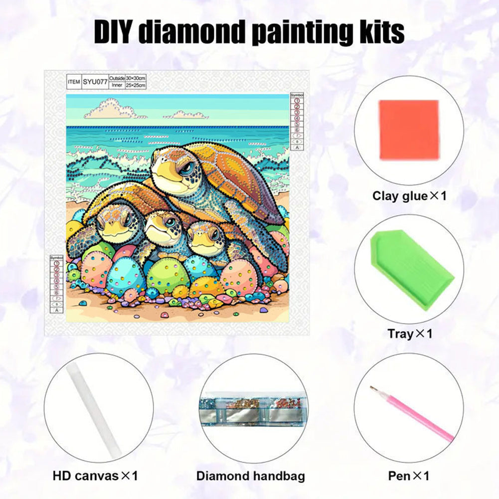 Turtle - Special Shaped Drill Diamond Painting 30*30CM