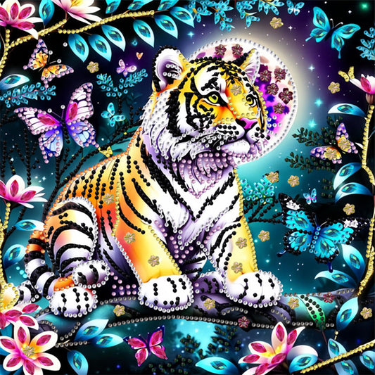Tiger - Special Shaped Drill Diamond Painting 30*30CM
