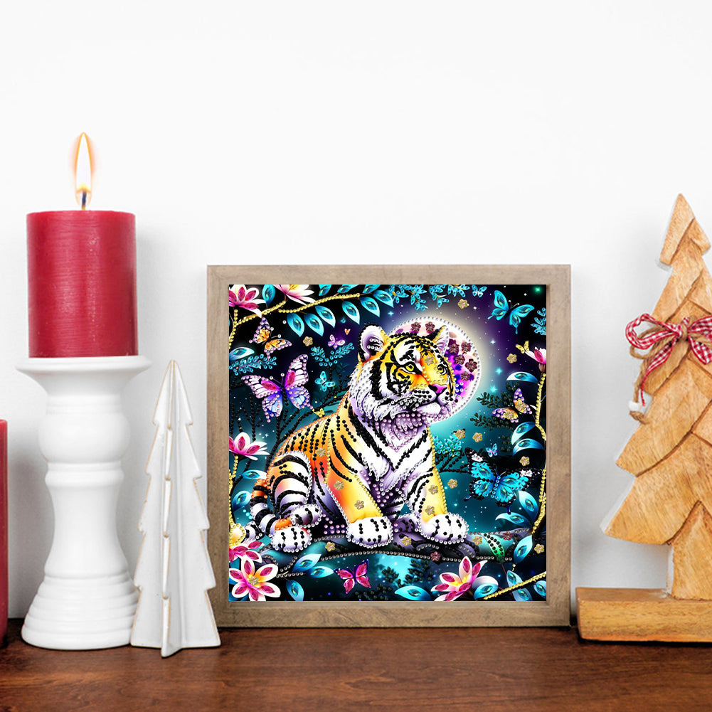Tiger - Special Shaped Drill Diamond Painting 30*30CM