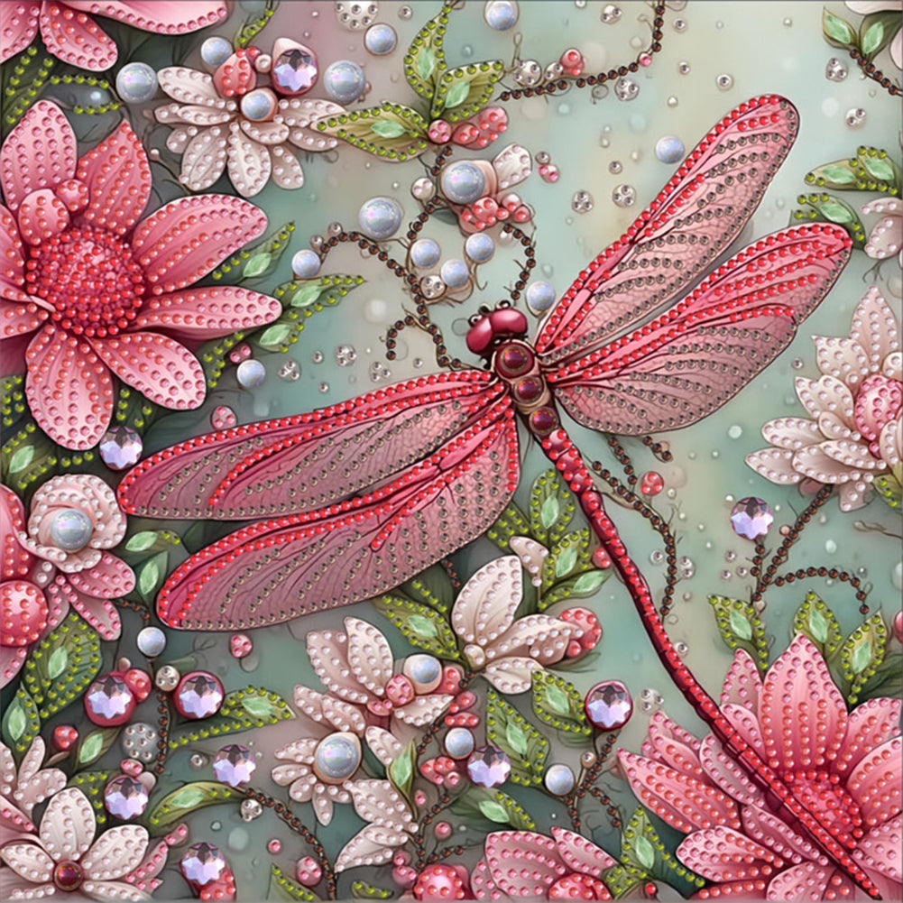 Dragonfly - Special Shaped Drill Diamond Painting 30*30CM