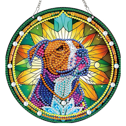 2pcs Animal Theme 2D Flat DIY Diamond Art Pendant Wall Decor for Home & Windows