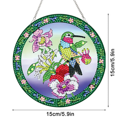 2pcs Animal Theme 2D Flat DIY Diamond Art Pendant Wall Decor for Home & Windows