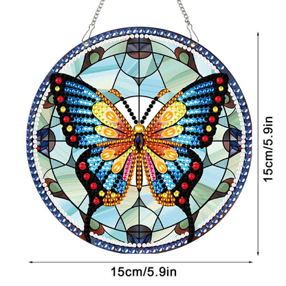 2pcs Animal Theme 2D Flat DIY Diamond Art Pendant Wall Decor for Home & Windows