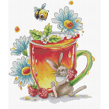 Delicious Juice - 14CT Stamped Cross Stitch 34*38CM (Joy Sunday)