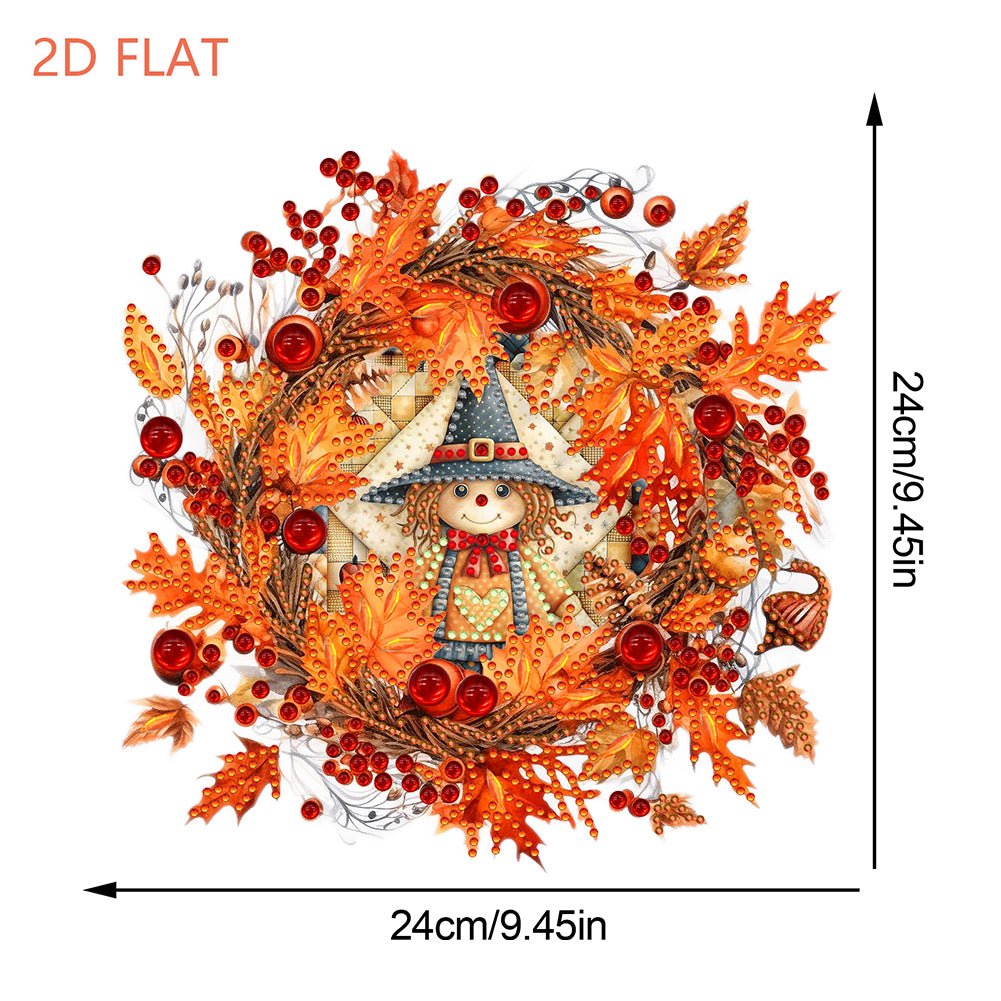 Fall Theme 2D Flat DIY Hanging Diamond Art Kits Wall Decor for Home & Windows