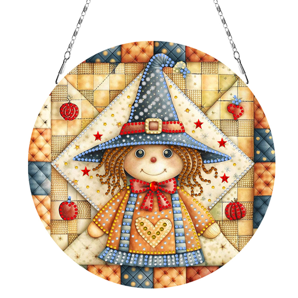 Fall Theme 2D Flat DIY Hanging Diamond Art Kits Wall Decor for Home & Windows