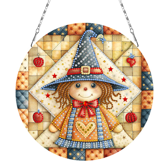 Fall Theme 2D Flat DIY Hanging Diamond Art Kits Wall Decor for Home & Windows