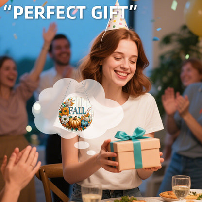 Fall Theme 2D Flat DIY Hanging Diamond Art Kits Wall Decor for Home & Windows