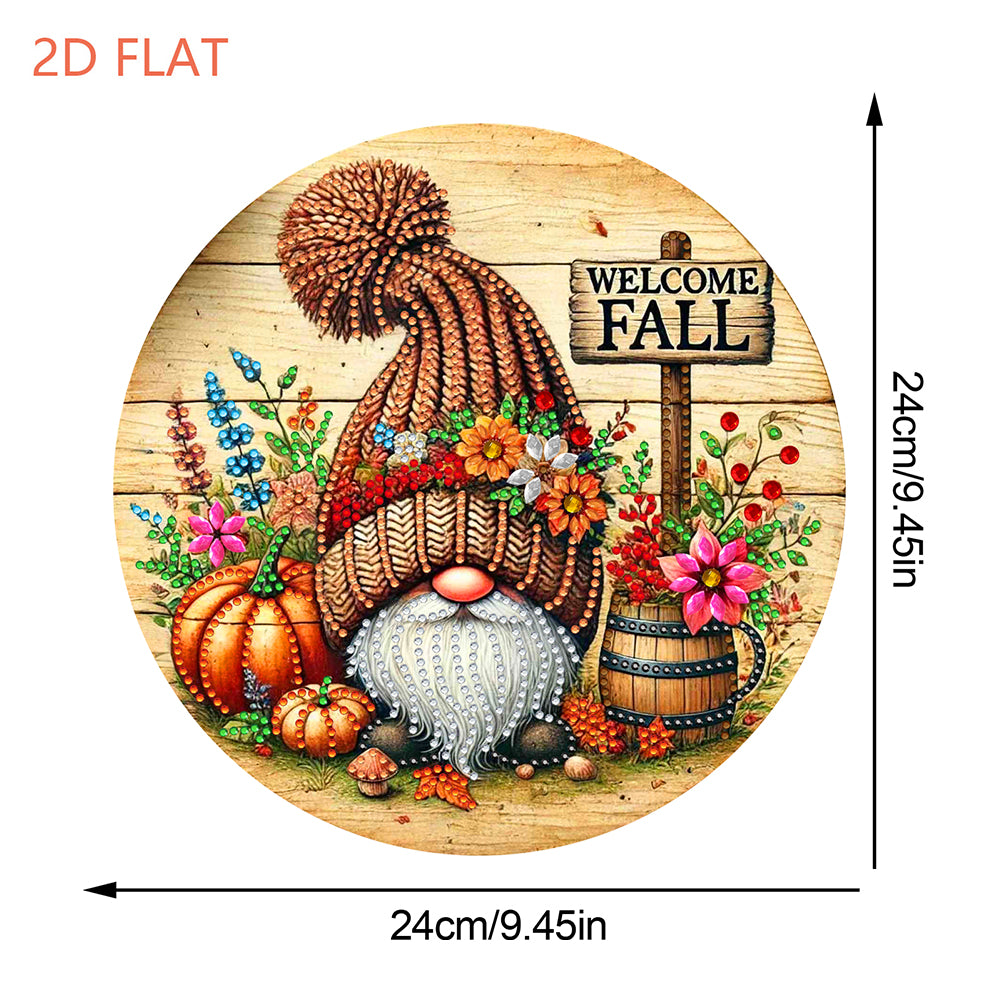 Fall Theme 2D Flat DIY Hanging Diamond Art Kits Wall Decor for Home & Windows