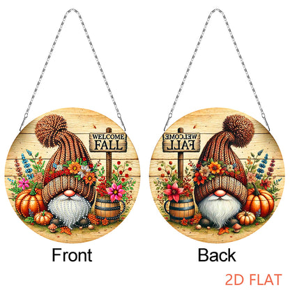Fall Theme 2D Flat DIY Hanging Diamond Art Kits Wall Decor for Home & Windows
