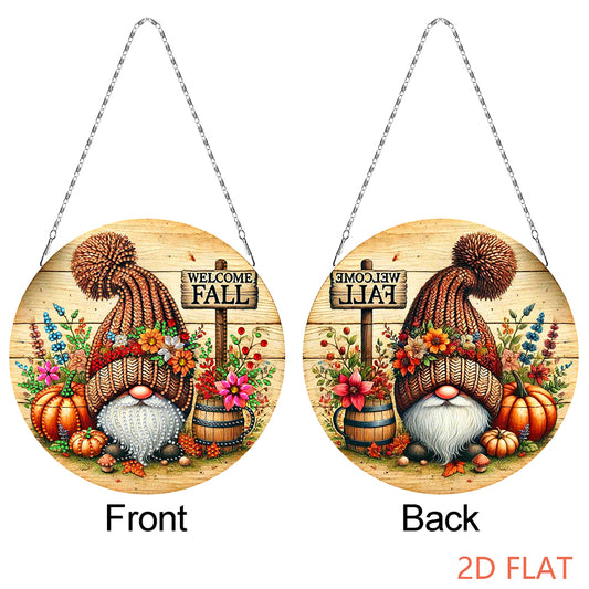 Fall Theme 2D Flat DIY Hanging Diamond Art Kits Wall Decor for Home & Windows
