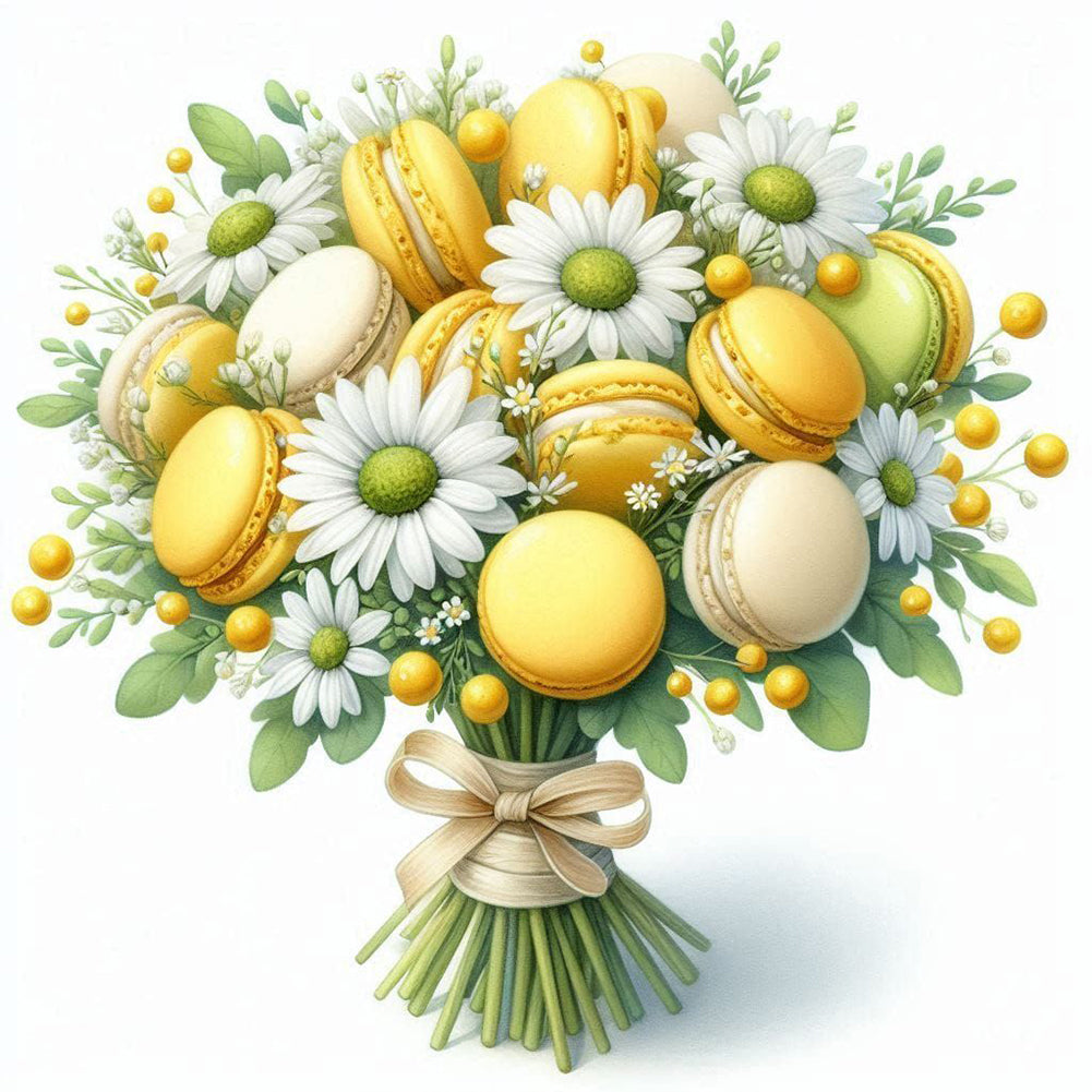 Macaron Bouquet - Full Round Drill Diamond Painting 40*40CM