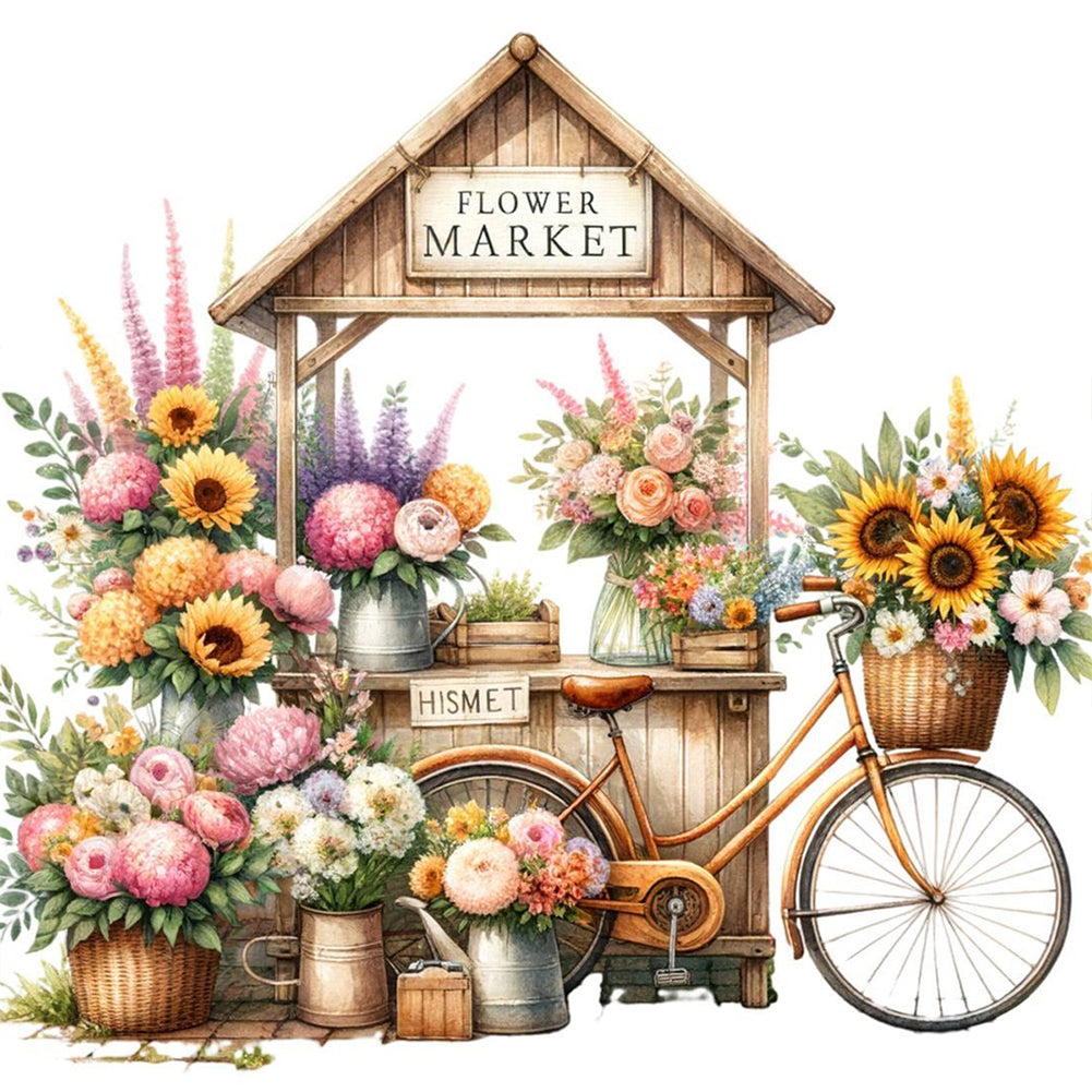 Florist - Full Round Drill Diamond Painting 40*40CM