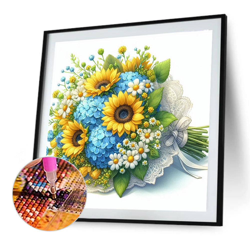 Bouquet - Full Round Drill Diamond Painting 40*40CM