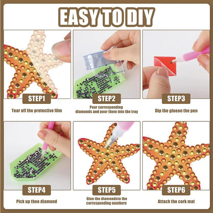 12 Pairs DIY Diamond Art Earrings Double Sided Diamond Painting Earrings Kit