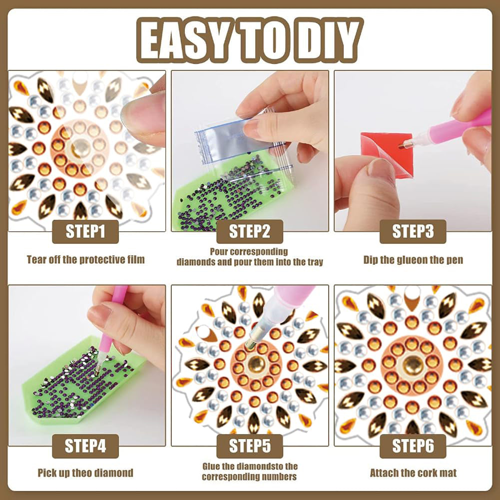12 Pairs DIY Diamond Art Earrings Double Sided Diamond Painting Earrings Kit