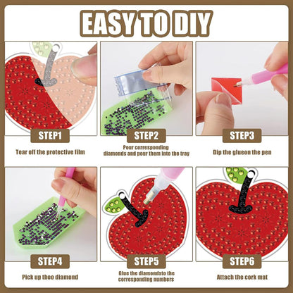 12 Pairs DIY Diamond Art Earrings Double Sided Diamond Painting Earrings Kit